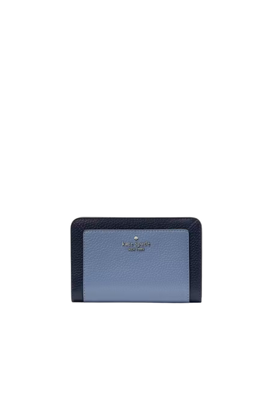 Kate Spade Lena Colorblock Medium Compact Bifold Wallet In Parisian KI834