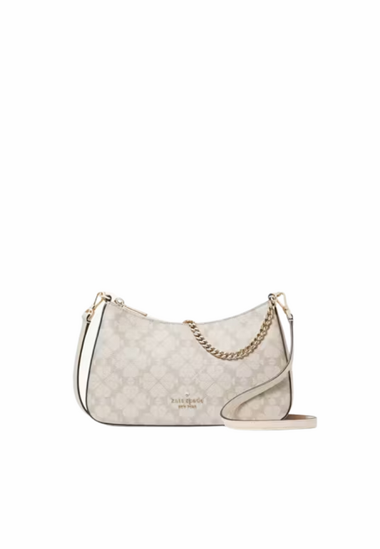 Kate Spade Signature Spade Flower Medium Convertible Crossbody Bag In Dark Beige KI381