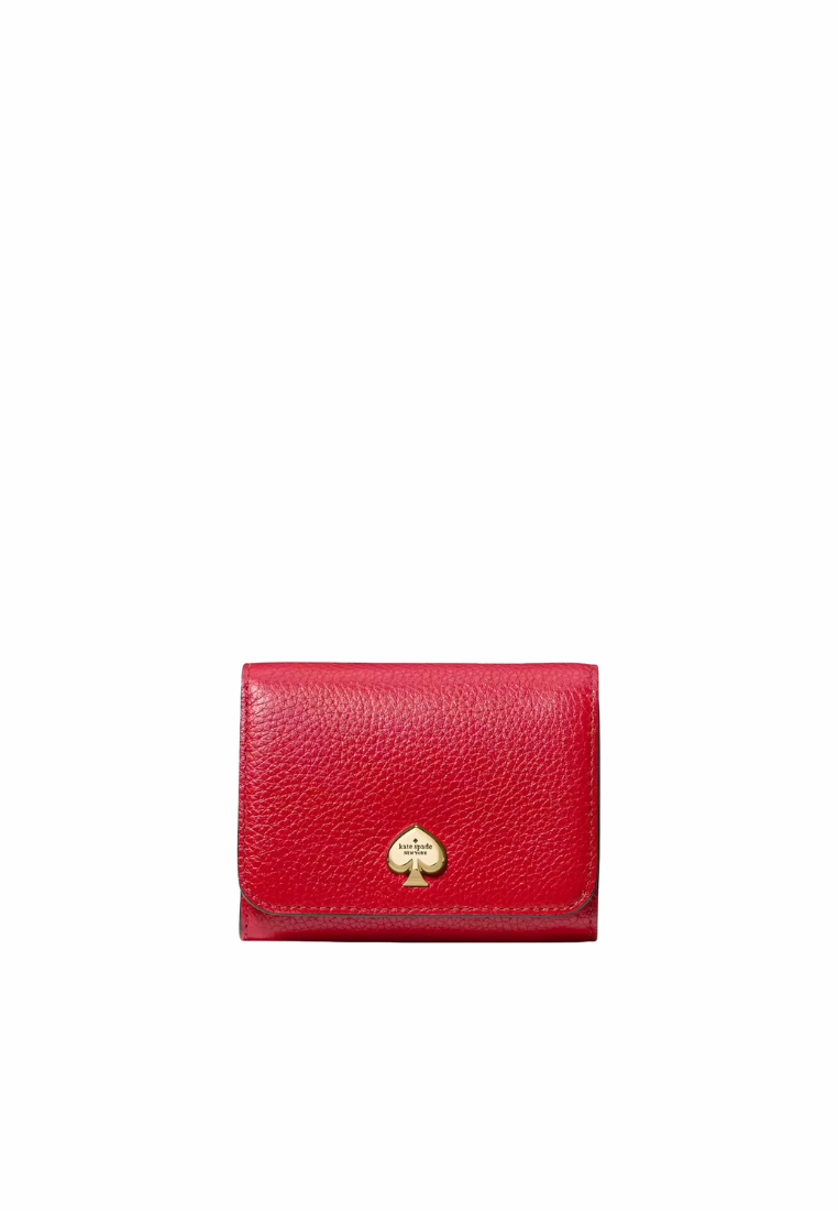 Kate Spade Kayla Small L-Zip Wallet In Perfect Cherry KK056
