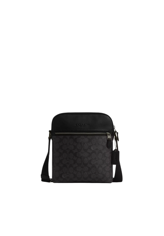 Coach Houston Crossbody Bag In Charcoal Black CZ398
