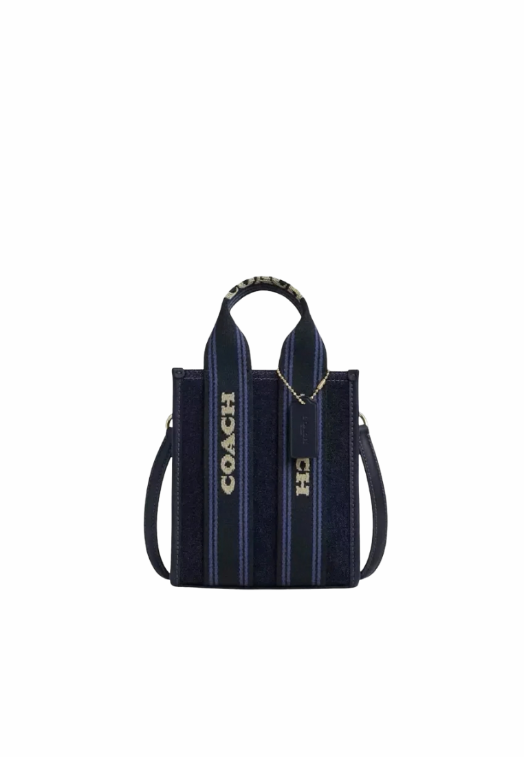 Coach Smith Mini Tote Bag In Dark Denim Multi CCL74