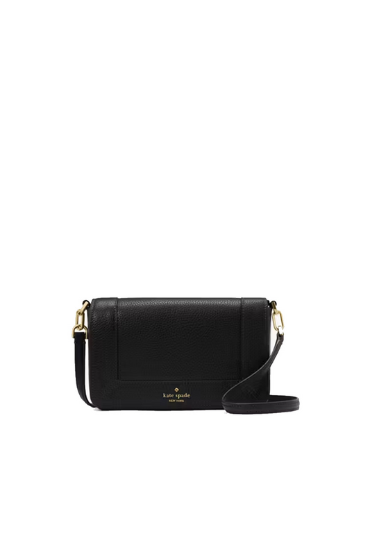 Kate Spade Lena Crossbody Bag Small Flap In Black KH784