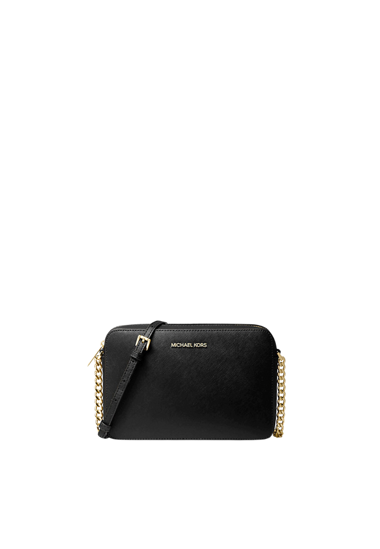 Michael Kors Jet Set Item Large EW Crossbody Leather 35T8GTTC9L in Black
