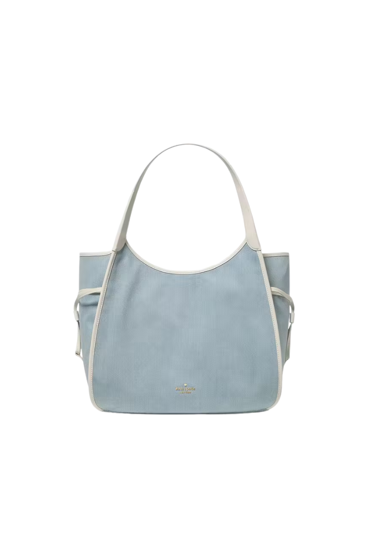 Kate Spade Stash Carryall Bag Denim Large In Blue Multi KN679