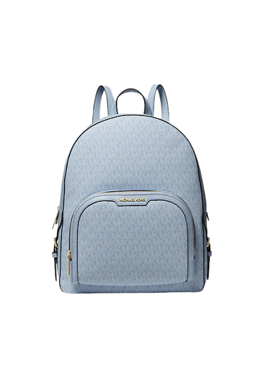 ( AS IS ) Michael Kors Signature Large Jaycee 35S2G8TB7B Pocket Backpack In Pale Ocean