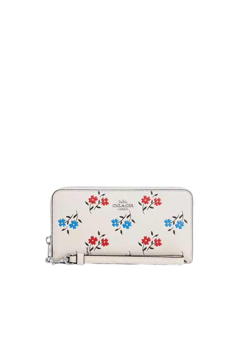 Coach Long Zip Around Wallet With Floral Print
In Chalk Multi CT919