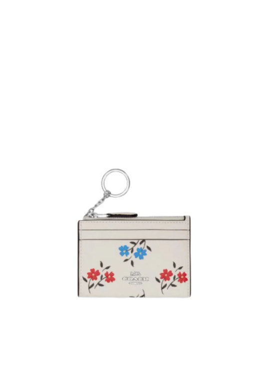 Coach Mini Skinny Id Card Case With Floral Print
In Chalk Multi CT995