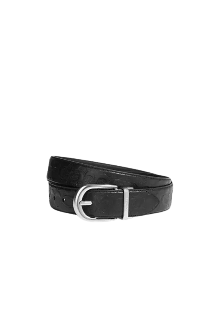 Coach Classic Buckle Cut To Size Reversible Belts In Black CF271