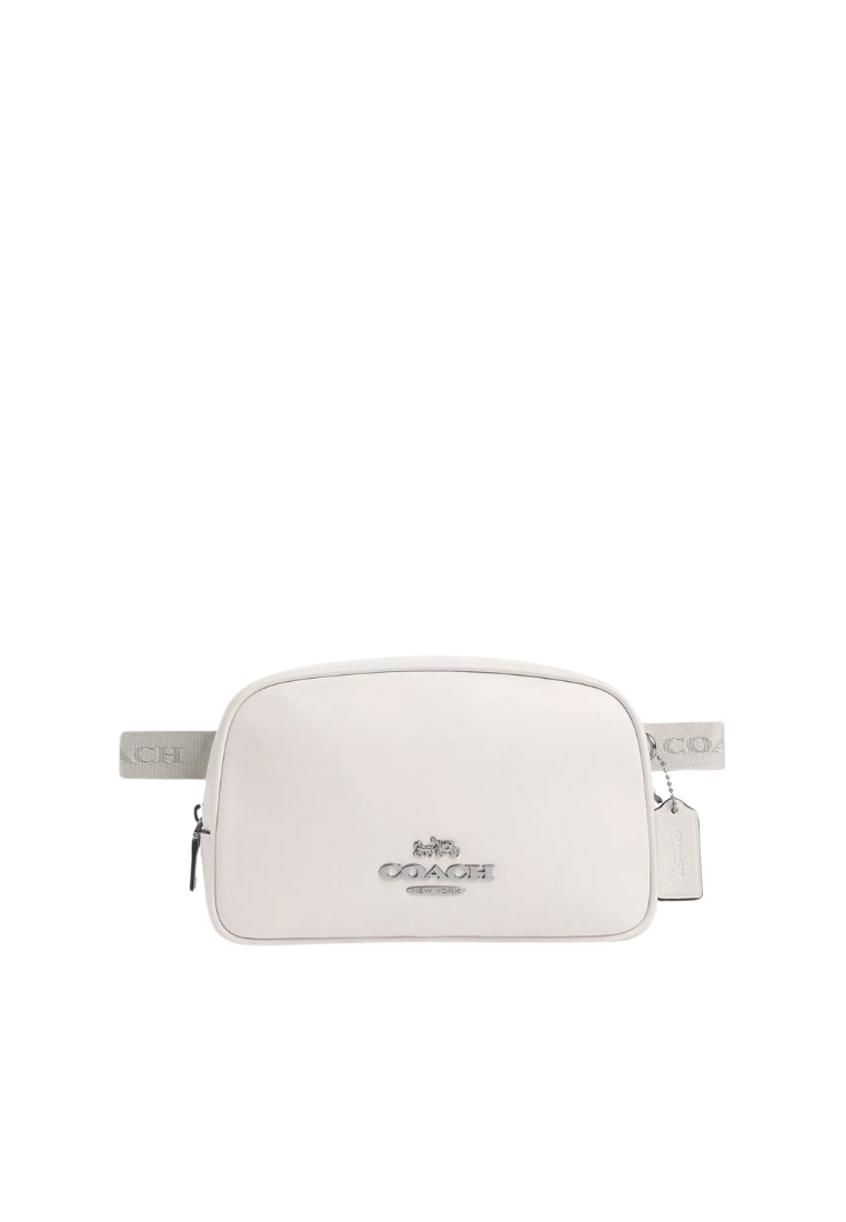 ( PREORDER ) Coach Pace Belt Bag In Silver Chalk CR136