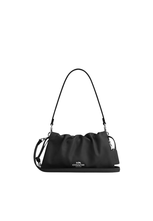 Coach Faye Shoulder Bag In Silver Black CV529