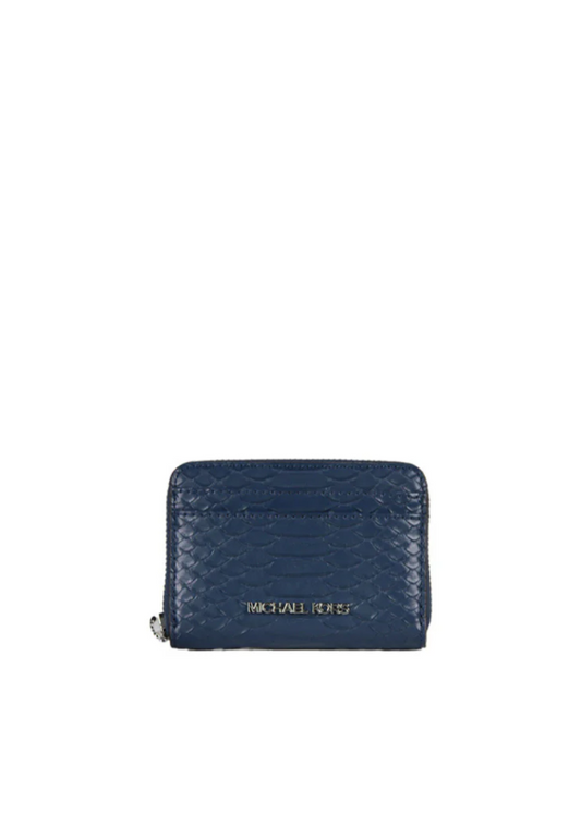 Michael Kors Medium Signature Wallet Zip Around In Navy 35R4STVZ5G