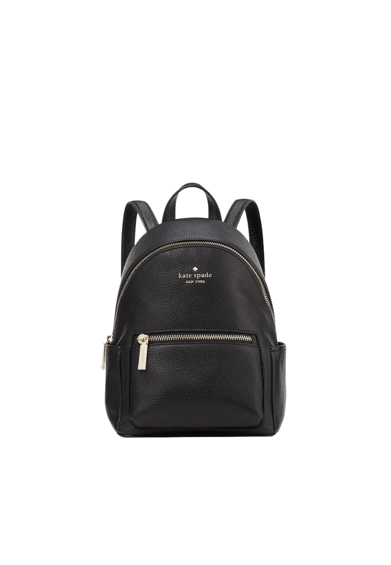 Kate Spade Leila Pebbled Leather Mini Dome Backpack In Black KB650