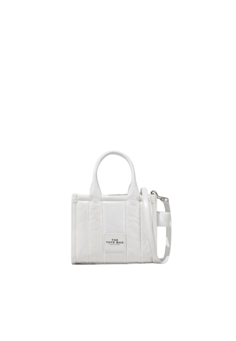 Marc Jacobs The Shiny Crinkle Small Tote Bag In White H065L01TF22