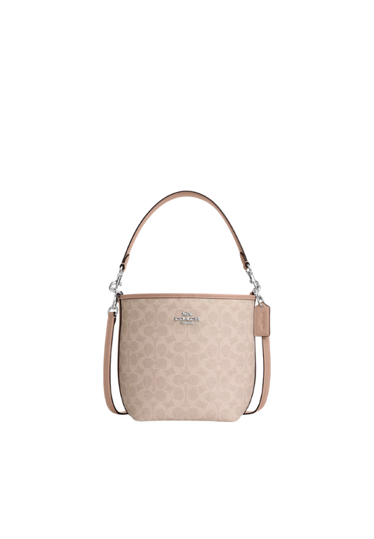 Coach City Bucket Bag Signature Canvas In Sand Taupe Ct800