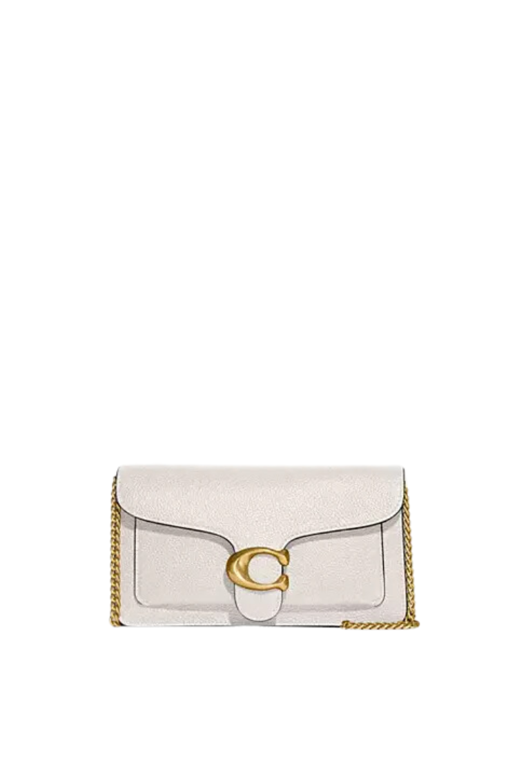 ( PREORDER ) Coach Tabby
 Crossbody Bag Chain Clutch In Brass Chalk CE772