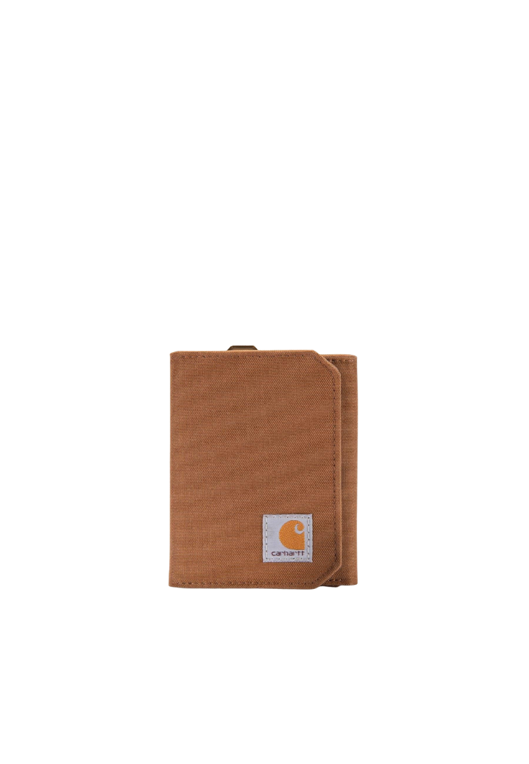 Carhartt Nylon Duck Trifold Wallet In Brown WW0236