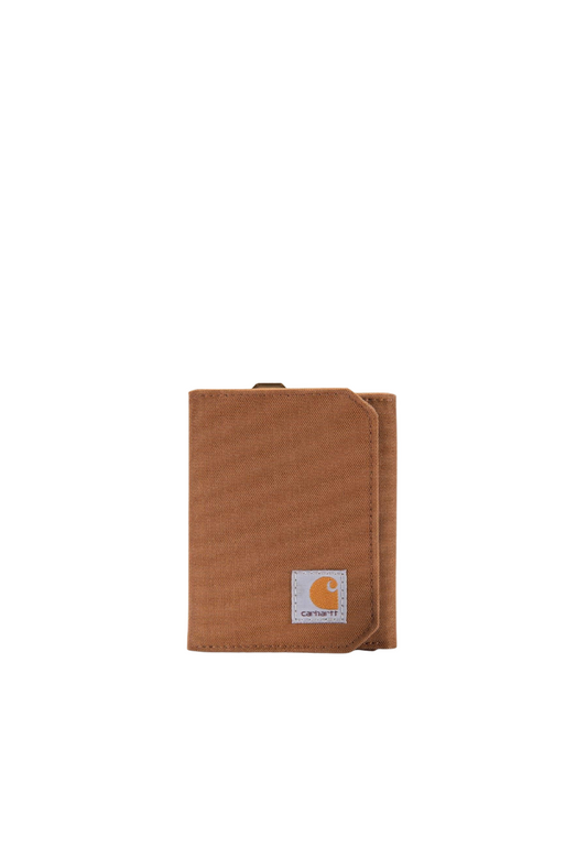 Carhartt Nylon Duck Trifold Wallet In Brown WW0236