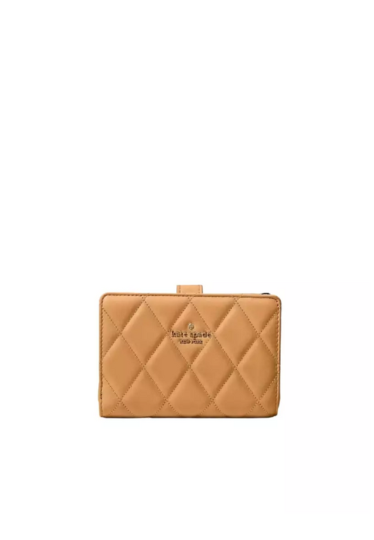 Kate Spade Carey Medium Wallet Compact Bifold In Tiramisu KG424