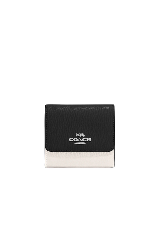 Coach Small Wallet In Chalk Black Multi CF446