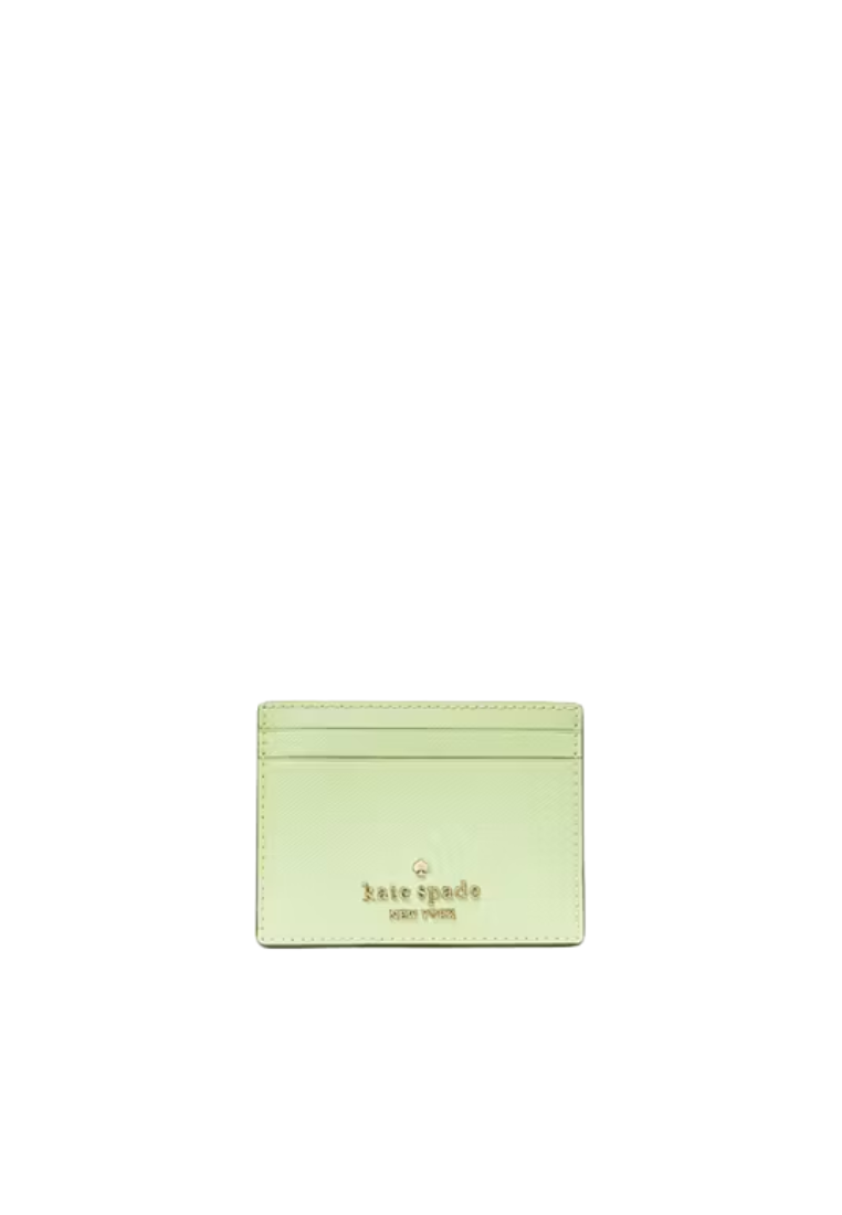 Kate Spade Madison Small Slim Card Holder In Matcha Latte KI368