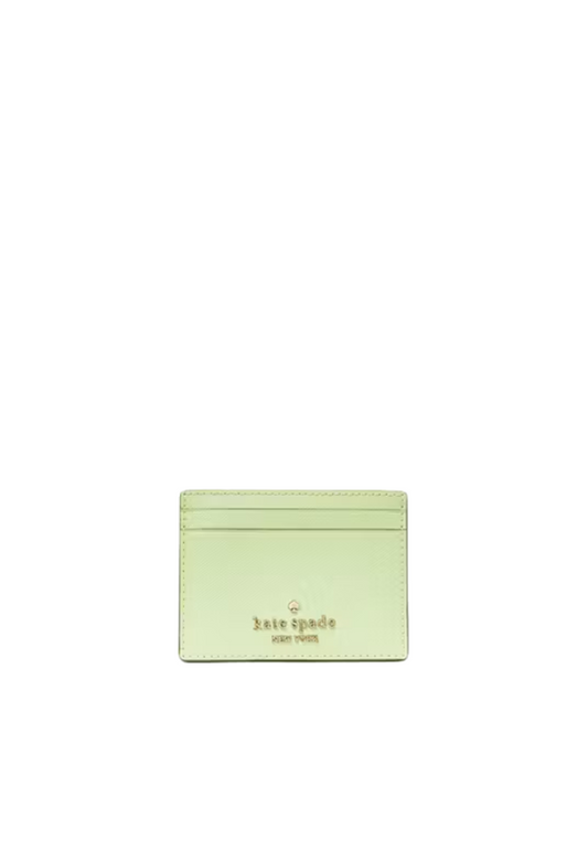 Kate Spade Madison Small Slim Card Holder In Matcha Latte KI368