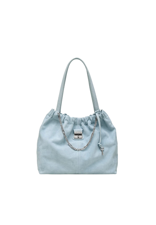 Marc Jacobs The Suede Cristina Tote Bag In Blue Mist 2R5HTT022H01