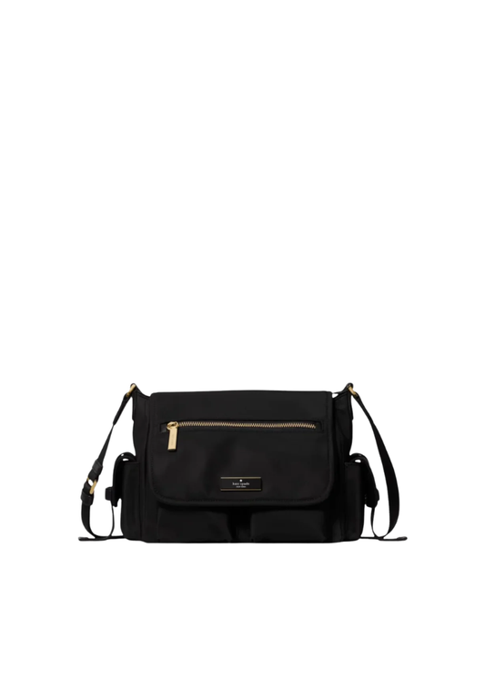 Kate Spade Carter Ksnyl Cargo Messenger Bag In Black KN672