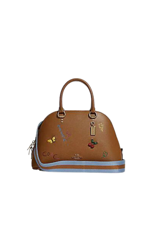 Coach Katy C8281 Satchel With Diary Embroidery In Penny Multi