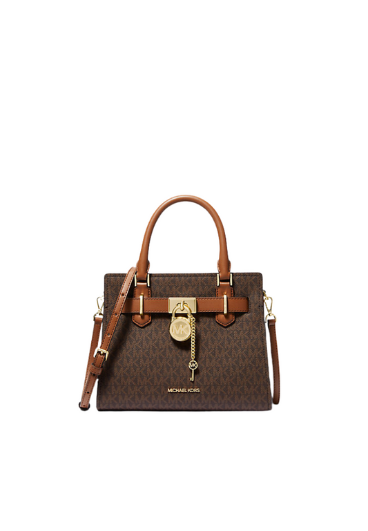 Michael Kors 35F1GHMS1B Hamilton Small Satchel In Brown