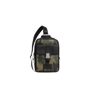 Coach Track Backpack Signature Canvas Camo Print In Green Multi CL944