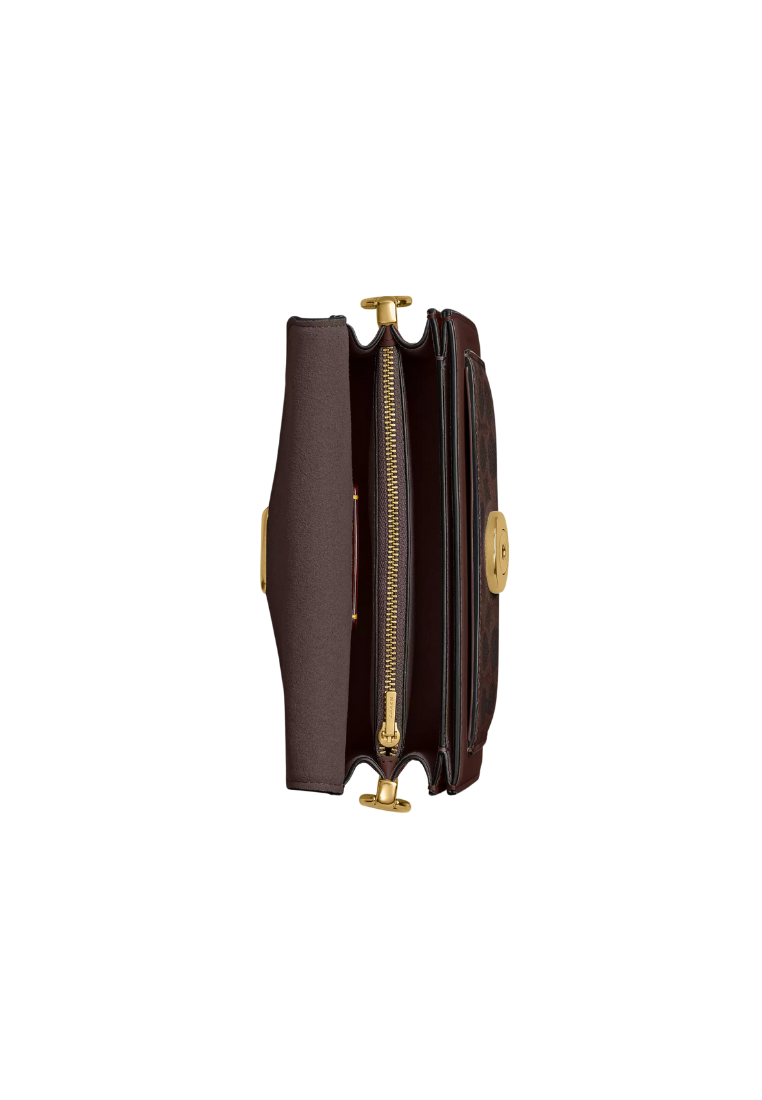 ( PREORDER ) Coach Tabby 20 In Signature Canvas Shoulder Bag In Brass Maple CY200