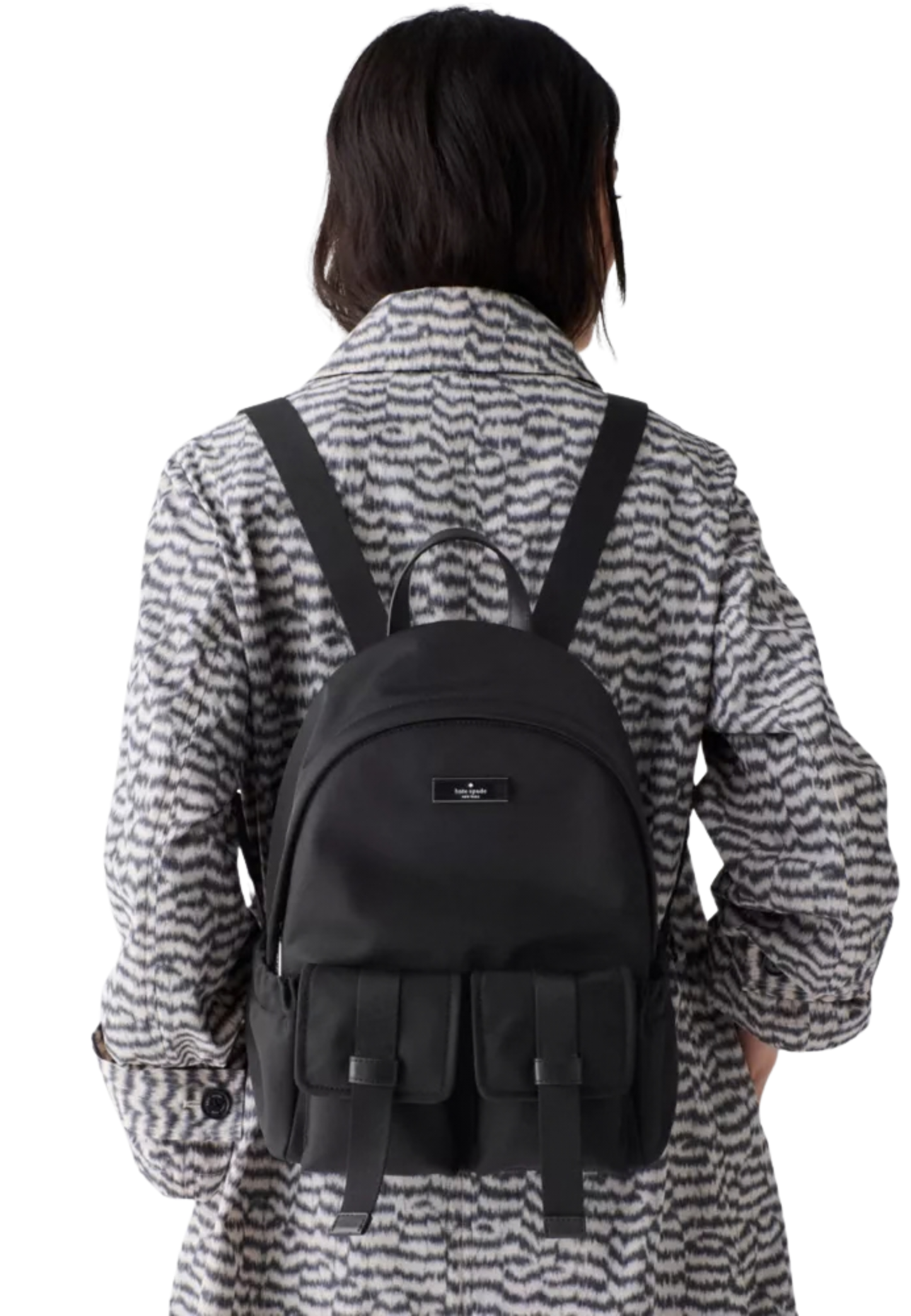 Kate Spade Carter Ksnyl Cargo Backpack In Black KN671