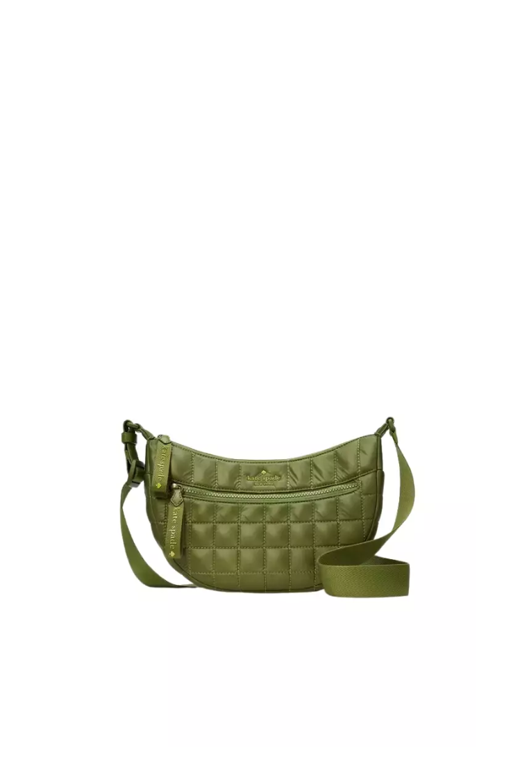 Kate Spade Camden Quilted Small Shoulder Bag In Kelp Forest KH403