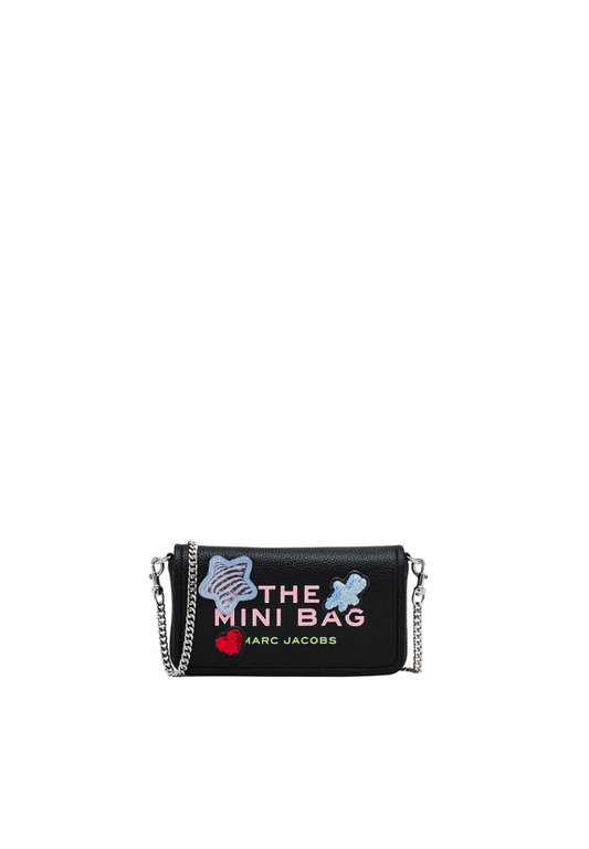( PREORDER ) Marc Jacobs Sticker Patch Crossbody Bag In Black Multi 2S5SMN010S01