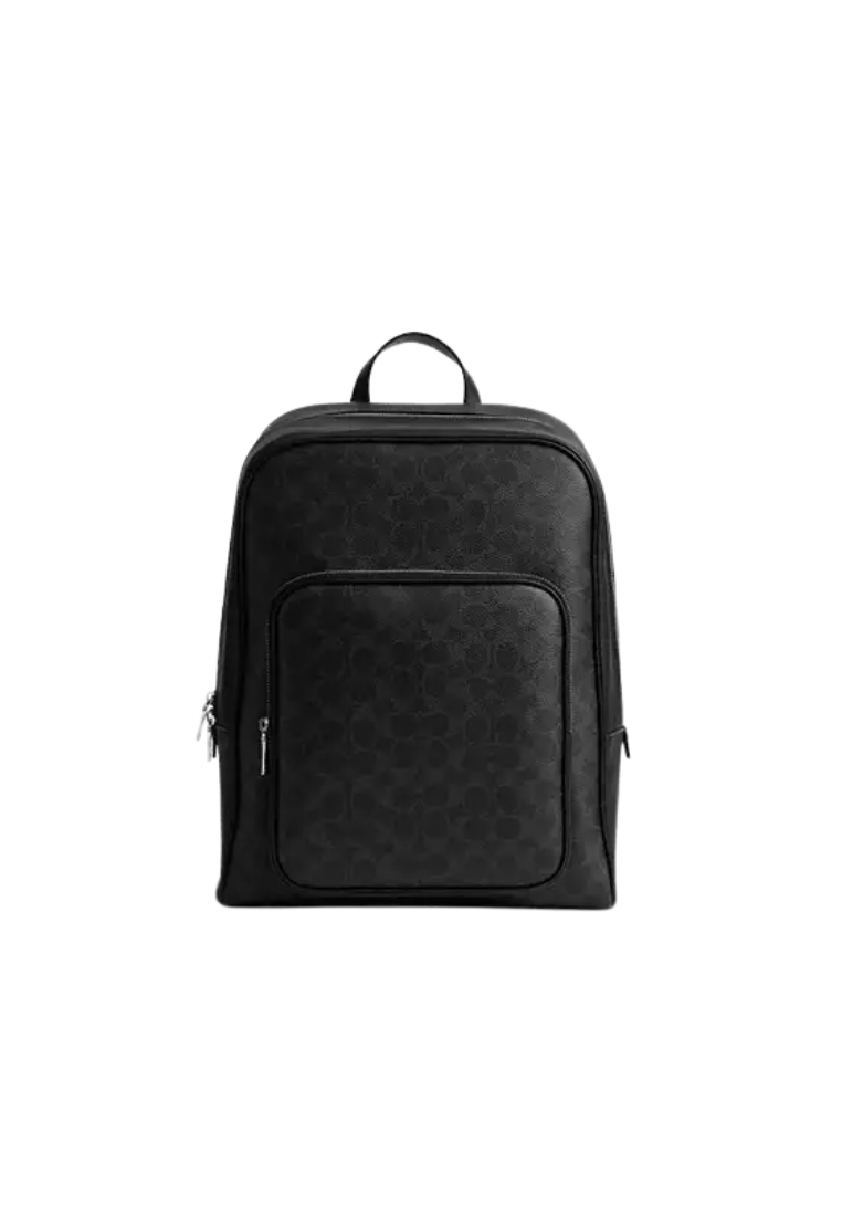 ( PREORDER ) Coach Aiden In Signature Canvas Backpack In Black Signature CDY12