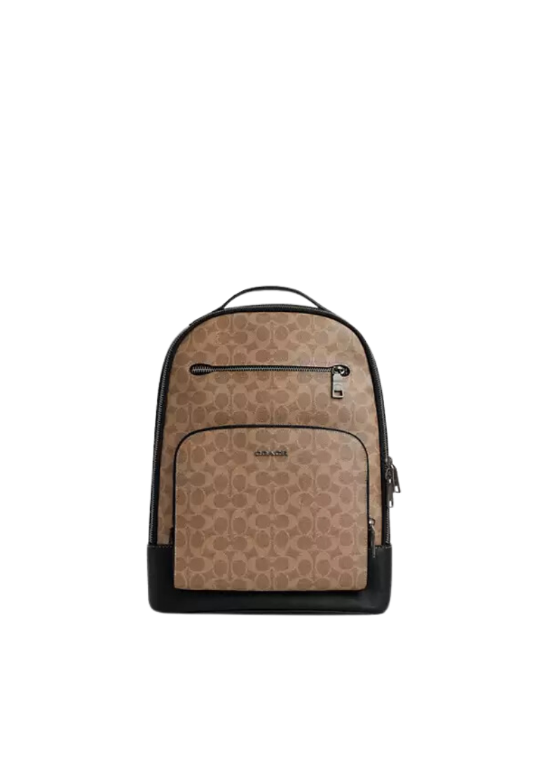 ( PREORDER ) Coach Ethan Backpack In Tan Black CV919