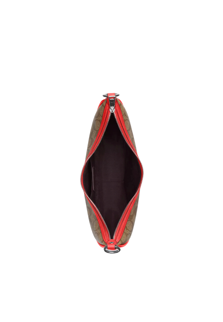 Coach Aria Handbag In Signature Canvas In Miami Red CR283