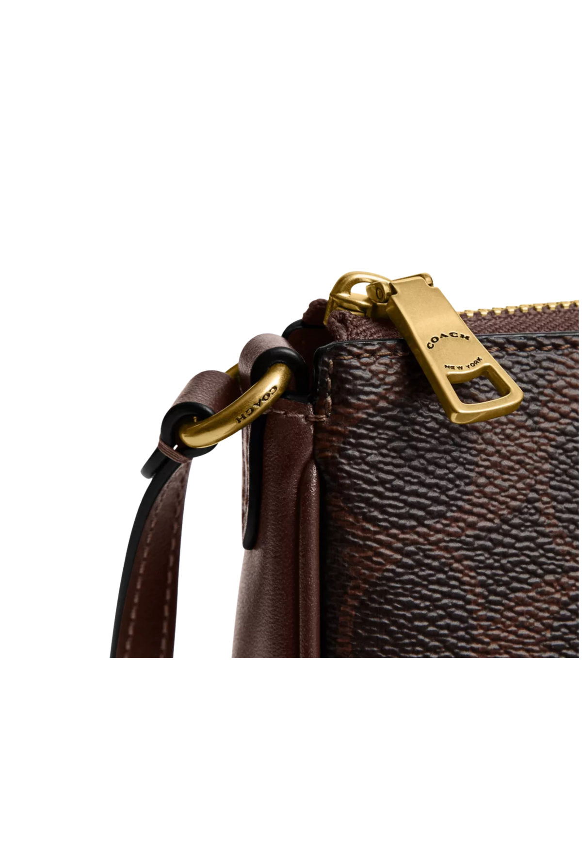 Coach Plaza Bag 22 Shoulder Bag Signature Canvas In Maple CCC42