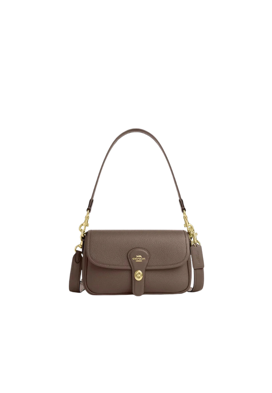 Coach Hadley Shoulder Bag In Dark Stone CY683