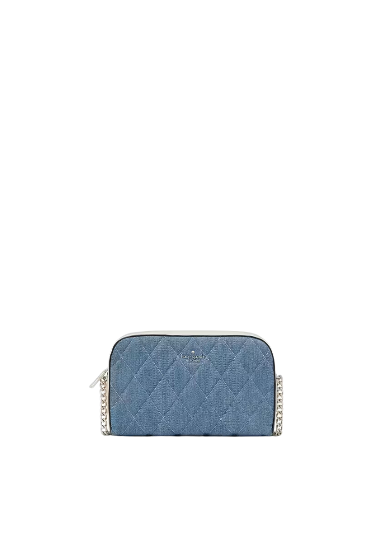 Kate Spade Carey Denim Mini Camera Bag In Blue Multi KG667