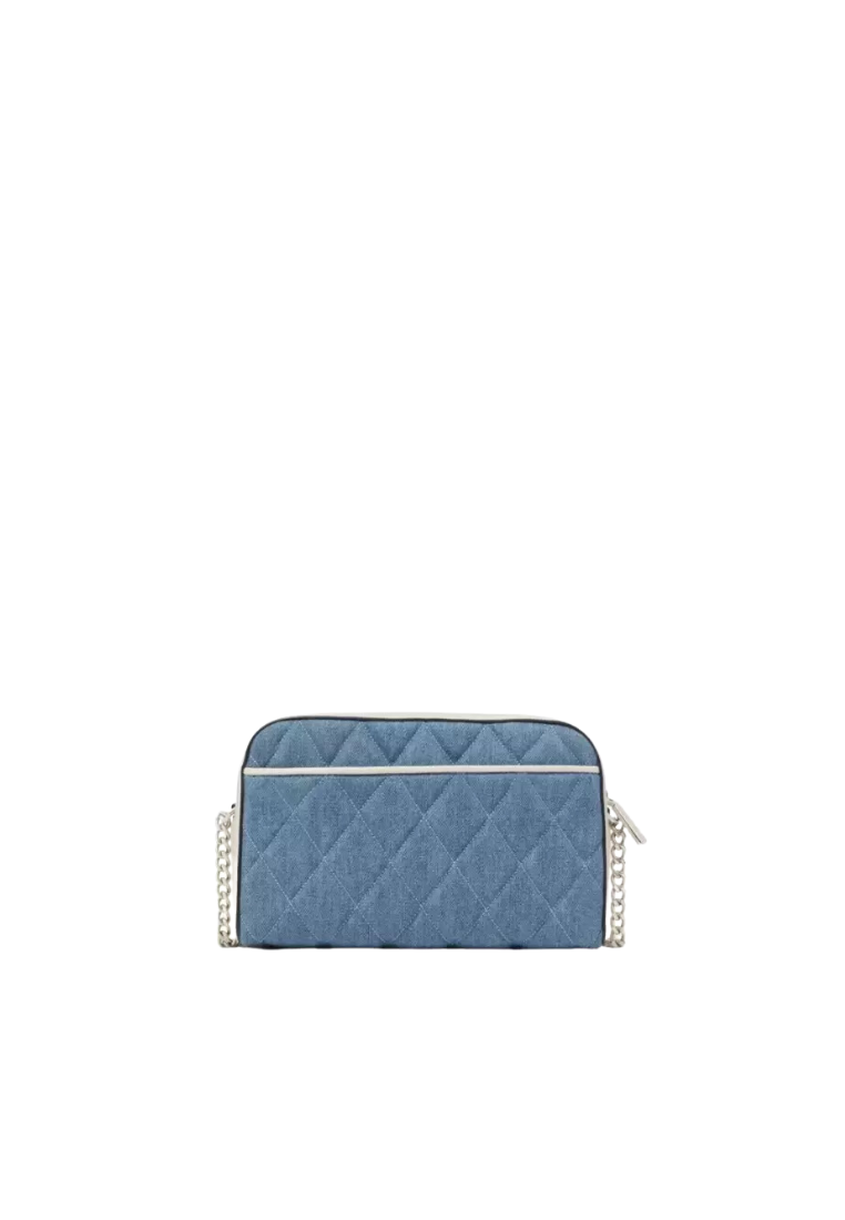 Kate Spade Carey Denim Mini Camera Bag In Blue Multi KG667