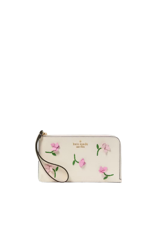 ( PREORDER ) Kate Spade Lucy Applique Wrislet In Meringue Multi KK272