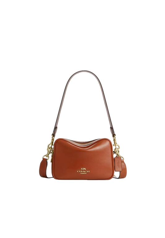 Coach Mini Carey Crossbody Bag In Cinnamon CEA02