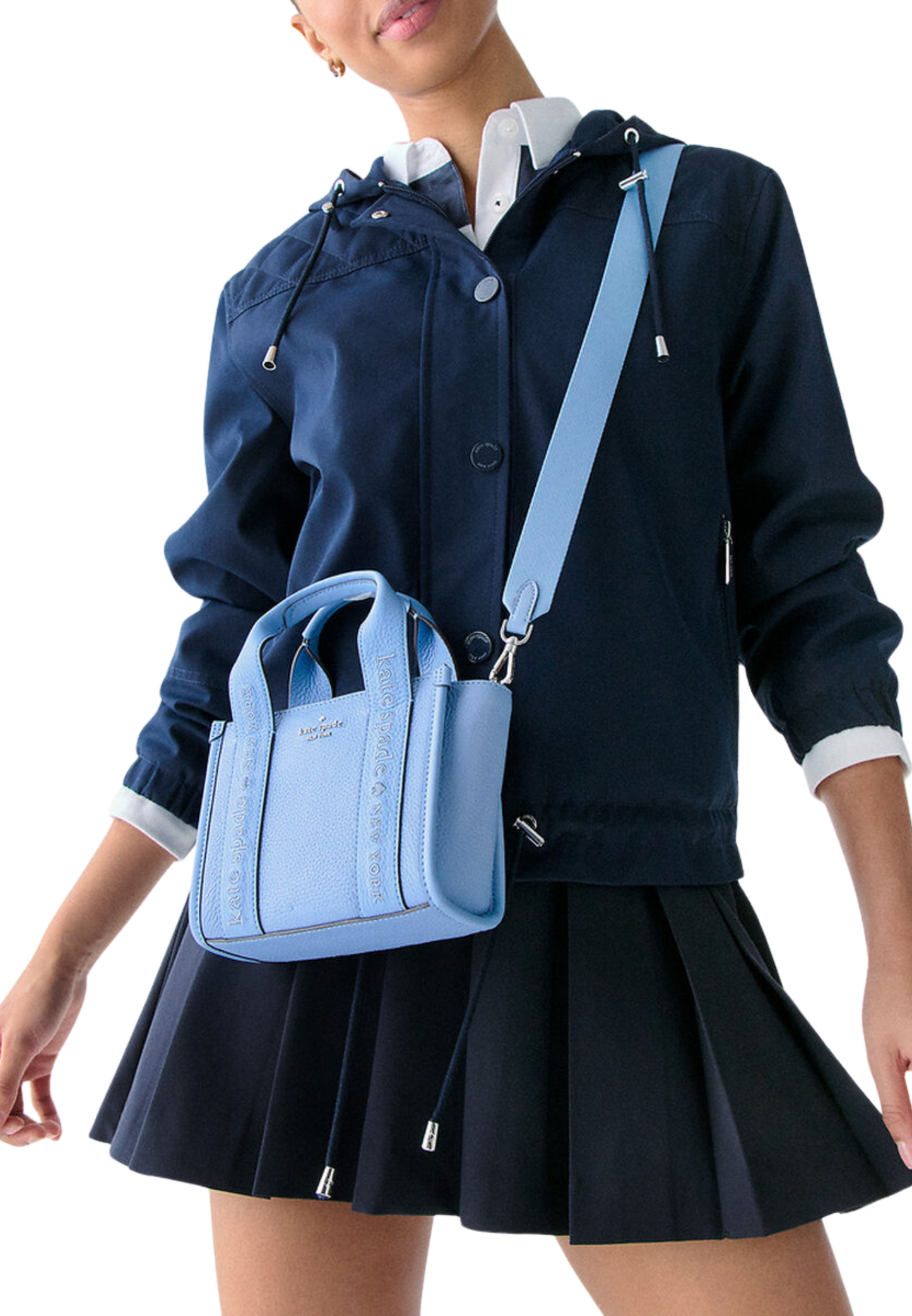 Kate Spade Kip Leather Mini Tote Bag In Periwinkle Sky KL936