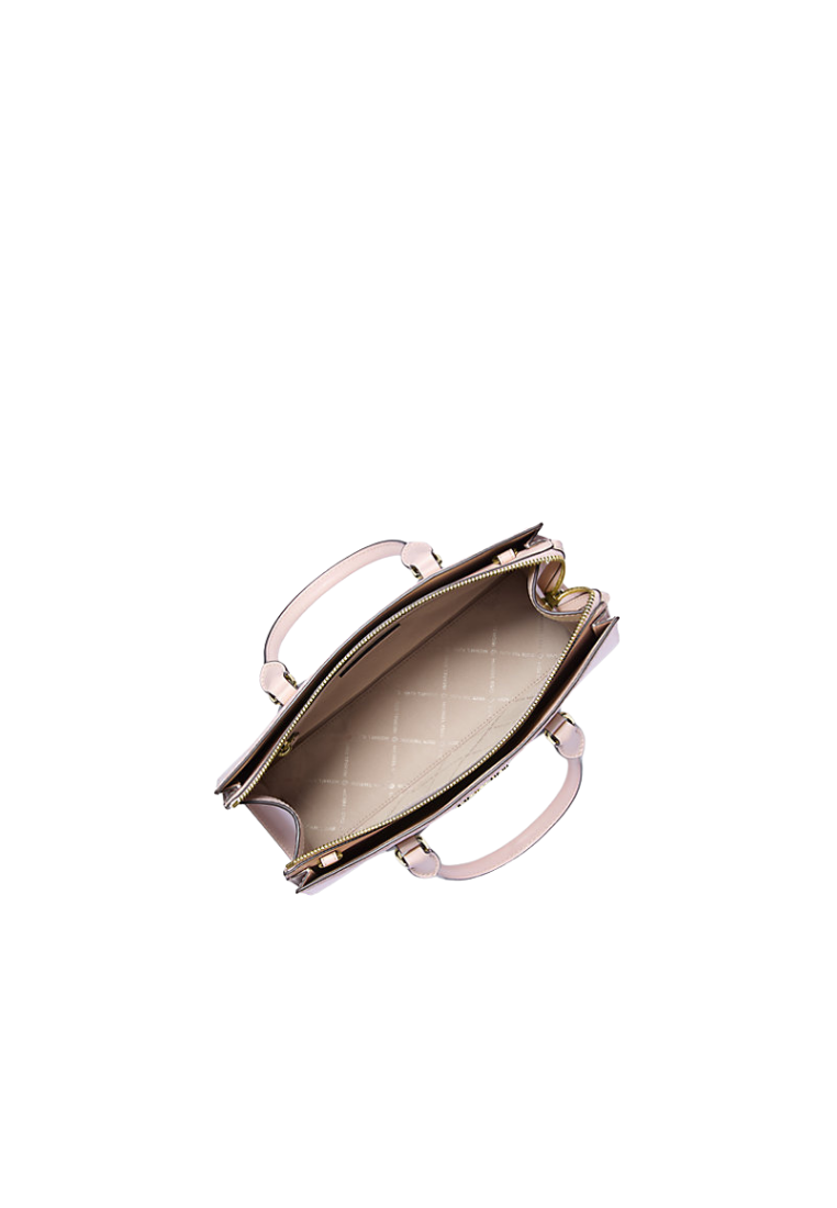 ( PREORDER ) Michael Kors Sheila Medium OmbrÃ© Signature Logo Satchel Bag In Powder Blush 35S5G6HS8B