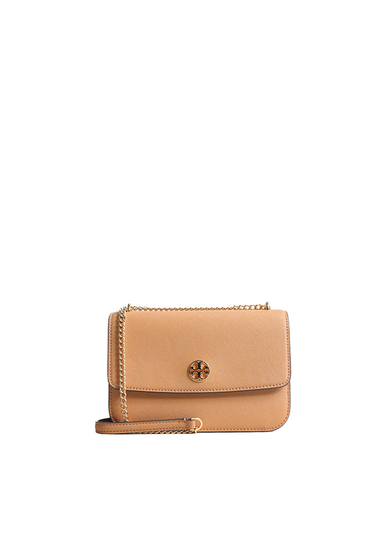 Tory Burch Emerson Saffiano Leather Shoulder Bag In Cardamom 159585