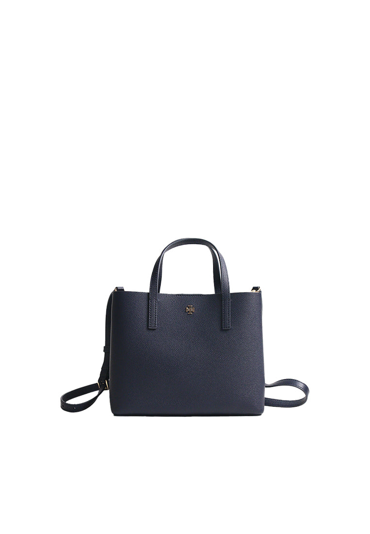 Tory Burch Blake Small Tote Bag In Tory Navy Almond Flour 170470
