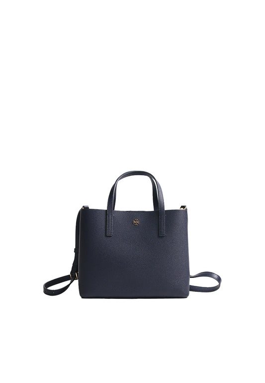 Tory Burch Blake Small Tote Bag In Tory Navy Almond Flour 170470