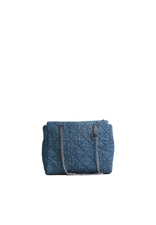 Tory Burch Willa Denim Small Zip Tote Bag In Denim 166187