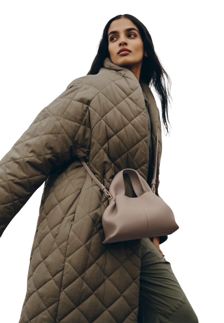( PREORDER ) Polene Numero Neuf Mini Crossbody Bag In Textured Taupe